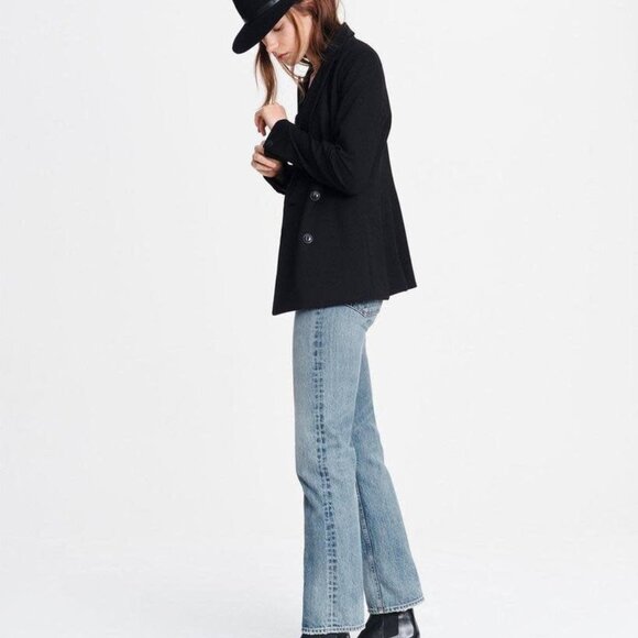 Rag & Bone Timeless Black Double-Breasted "Nyx" Blazer - Picture 4 of 7